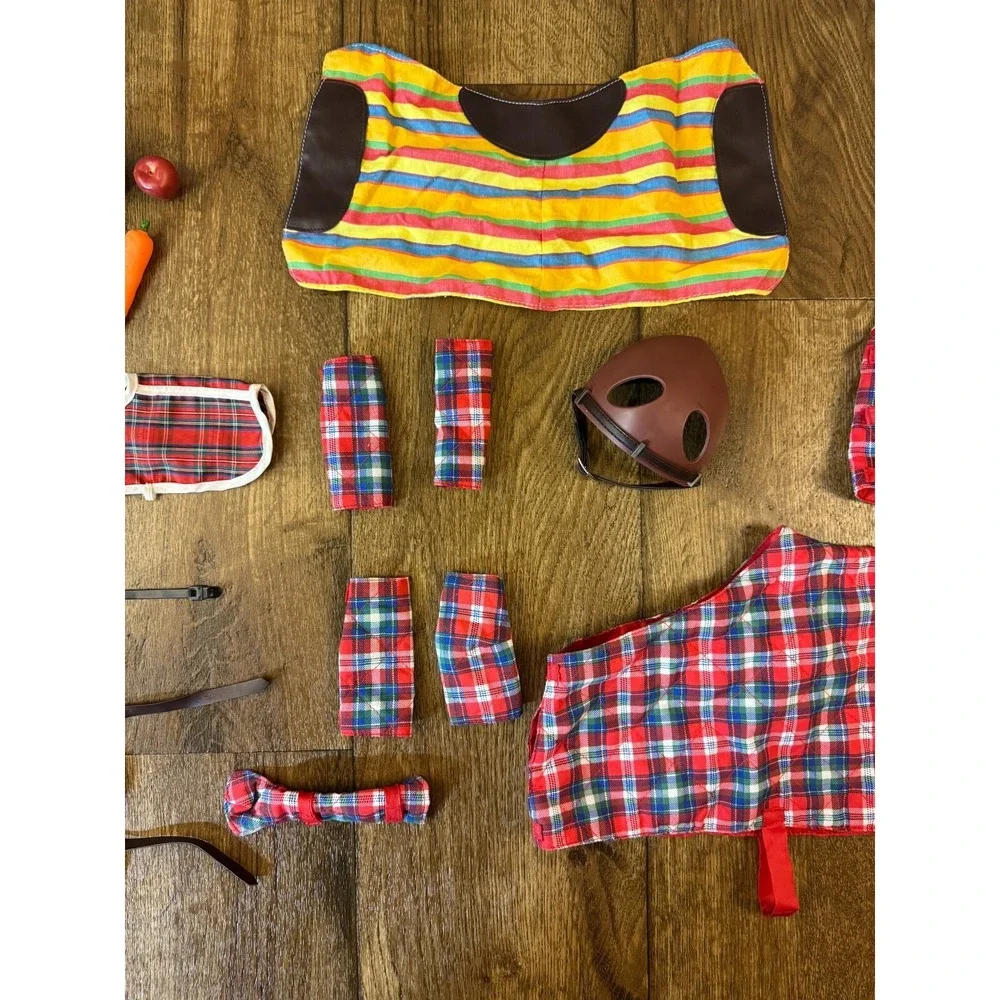 Our Generation Battat 18 Inch Doll‎ Horse Lot Blanket Helmet Food Accessories.